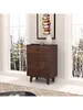 DRESSER CABINET BAR CABINET storge cabinet lockers Real Wood spray paint Retro round handle can be placed in the living room bedroom dining room color auburn