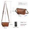 Вечерние сумки Contact Women Crossbag Outdoor Casual Sidbag Retro Brown Женщина сумки для плеча Lady Clutches RFID Блокировка телефонной сумки 231213