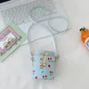 Handtaschen Mode Mini-Handtaschen PU Kirsche bedruckte Eimertaschen für kleine Mädchen Umhängetaschen Umhängetaschen Damenmode Geldbörse 231214