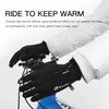 Sporthandskar Kyncilor Men Kvinnor Vinterhandskar Touch Waterproof Cycling Gloves Sports Glove Thermal Fleece Motorcykel Running Ski Glovesl23118