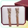 Fashion personality domineering street style tassels leopard Earrings party high quality women no reason to return8759331