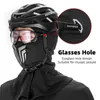 Cycling Caps Masks ROCKBROS casquette de cyclisme hommes femmes moto cagoule Sports de plein air coupe-vent chaud polaire masque de Ski complet pour l'automne hiver 231213