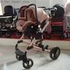 Strollers# 3 in 1 Baby Stroller High View with Safety Car Seat Carriage Two-way Newborn Trolley Light Four Wheels suit high-end soft Q231215