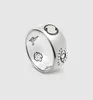 Трендовые дизайнерские кольца с буквами, модные кольца с сердечками для пар, роскошное покрытие, серебряная гравировка, мужские и женские кольца, брендовые ювелирные изделия1504722
