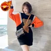 Damen -Hoodies Glitter Sweatshirts für Frauen Strass -Strass -weibliche Kleidung koreanische Mode in lässigen Tops grundlegende schöne Farbpassungen 2000er Jahre