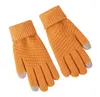 Перчатки Party Favor Зимние женские и мужские теплые эластичные вязаные перчатки из искусственной шерсти с сенсорным экраном, все пальцы 491QH