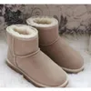 Botas casuais femininas quentes inverno clássico manter quente curto mini bota de neve marca feminina popular botas de couro genuíno moda botas de neve femininas