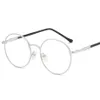 New Woman Glasses Optical Frames Metal Round Glasses Frame Clear lens Eyeware Black Sier Gold Eye Glass FML2237