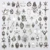Assorted 60 Designs Halloween Charms Skull Skeleton Hand Spider Bat Ghost Witch Pendants Diy Jewelry Making 60pcs bag229P