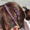 Headwear Hair Accessories 4pcsset Natural Stone Hair Accessories Green Aventurine Headwear Quartzs Hairpin Hair Comb Crystal Dreadlock Barrette For WomenL23121