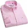 メンズドレスシャツのシャツのロングリーブ男性のためのスリムフィットフォーマルシャツホワイトプライアンアイテムトップシングルポケットオフィス服231213