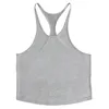 Herentanktops Aangepaste logo Gym Top Men Katoen Mouwloze tanktops Bodybuilding Kleding Sports Undershirt Fitness Stringers Vest