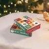 Gift Wrap 2Pcs Christmas Box 12Grid DIY Kids Countdown Advent Calendar Poked With Finger Surprise 2024 Year Gifts Decoration