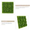 Dekorativa blommor 2st Fake Moss Board Artificial Mat Ornament Mini Garden Landscaping Prop