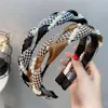 Stirnbänder Mode Imitation Perle Gewebt Twisted Stirnband Elegante Strass Lampe Luxus Stirnband Frauen Koreanische Haar Zubehör 231213