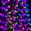Decorazioni natalizie 15M500LED Luci Dreamcolor Stringa 3 cm Spaziatura Filo nero WS2812B Illuminazione RGBIC Tenda per finestra indirizzabile Luci natalizie 231214