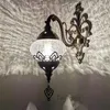 Wall Lamp European Personality Retro Exotic Restaurant El Bar Cafe Decoration Turkish Hollow Ice Crack LX102212