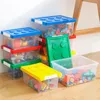 Food Storage Organization Sets Kids Building Block Storage Box Toys Organizer Stackable Block Case Container Holder Sundries Snack Container 231213