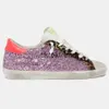 Italië merken schoenen gouden mid slide ster sneakers damesschoenen mode roze-goud glitter klassieke luipaard wit doe-oude vuile designer schoen Heren jogging schoenen001