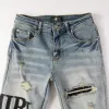 Herrenjeans Neu eingetroffen Amirs Herren Luxus Denim Löcher Hosen Coolguy Biker Hosen Mann Kleidung Mode Amis Amirs Sgerade HosenMGRZ