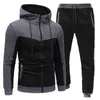 Survêtements pour hommes Hommes Set Zipper Sweats à capuche Pantalon Casual Survêtement Printemps Automne Mâle Slim Fit 2 Pièces Ensembles Sportswear Hip Hop Sweatshirts