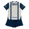 espnsport 23 24 Pachuca Kids Kit Camisas de futebol E.SANCHEZ E.LOPEZ DE LA ROSA M.HINESTROZA G.CABRAL L.CHAVEZ Home Blue Away Camisas de futebol pretas