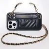 Luxury Crossbody Necklace Lanyard 3D Love Heart PU Leather Cases Soft TPU With Wrist Hand Chain Strap Stand Holder For iPhone 15 Pro Max 14 13 12 11