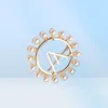 Trova stile famoso designer di marchi Fashion doppia lettera oro argento multicolore perle perle spille da donna rinaccia di strass per pin5951851