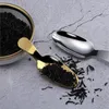 Tea Scoops Mini Paslanmaz Çelik Mutfak Baharat Çıkarları Temizlenmesi Kolay Şeker Kahve Kaşığı Tahta Çocuk Aracı
