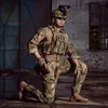 Männer Trainingsanzüge G3 Taktische Anzüge Frühling Herbst Militär Kampf Training Uniformen Frosch Hemd Und Hosen Camouflage 2 Stück Sets Männlich