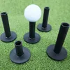 ゴルフティー5 PCS/セット耐久性のある黒いゴルフティー1.5 "2.25" 2.75 "3" 3.13 "ドライビングレンジのための混合高さボールホルダーマット練習231213