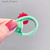 Kopfbedeckung Haarschmuck 10 Teile/satz Mädchen Gummiband Elastische Haarbänder Regenbogen Cartoon Charakter Früchte Blume Kopfbedeckung Mädchen Niedlich Süße HaarschmuckL231214