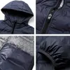 Parkas de plumón para hombre Chaqueta de plumón para hombre, chaqueta con capucha gruesa y cálida, abrigo de invierno para hombre, abrigo delgado transpirable informal ligero, chaqueta de plumón de alta calidad MaleL231209