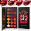 Ombre à paupières FLAME ROSE Palette de maquillage fard à paupières rouge professionnel DE'LANCI pigmenté 18 couleurs palette mat miroitant paillettes 231213