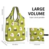 Shopping Bags Onigiri Reusable Grocery Tote Large Capacity Sushi Food Cute Recycling Washable Handbag