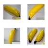 Autres Jardin de la maison 100pcs Creative gonflable Big Banana 68cm Blow Up Piscine Jouet d'eau Enfants Enfants Jouets de fruits Décoration de fête Drop D DHPOG