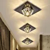 Square Glass Base Rhombus Crystal Lights Sufit Light LED Corridor Lampa sufitowa Kreatywna salon werandat oświetlenie 221W