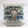 Brin RH mode bohême bijoux concepteur pierres précieuses bracelets de perles ensembles Druzy charme 6pc pile Bracelets ensemble pour les femmes cadeau