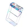 Nuova confezione di luci flash visive con guscio trasparente da 20 scatole per sigarette integrate con accendino ricaricabile di tipo c