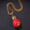 Fashion-Hip Hop Pendant Necklace American Chinese Flag Pendant Necklace Fashion Boxing Gloves Necklace Jewelry1925