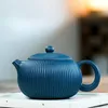 Water Bottles Real Handmade Yixing Teapot Azure Clay Xishi Pot Chinese Kettle Kung Fu Zisha Tea Set Pure Teaware 231214