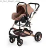 Strollers# Strollers# Baby Carriage High Landscape Can Sit And Fold Two-Way Four-Wheel Absorber Winter Trolley Stroller 3 In 1 Drop Delivery Baby Dhfe8 Q231215