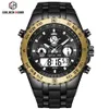 Reloj Hombre GOLDENHOUR Orologio da uomo Orologio sportivo da uomo erkek kol saati Orologio al quarzo in silicone militare militare digitale Relogio Masculino273L