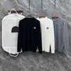 Mens Sweaters Moda rahat yuvarlak uzun kollu kazak Sonbahar Kış Mektubu Baskı Örgü Jumper Üst M-3XL