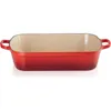 Pans Le Creuset Enameled Cast Iron Signature Rectangular Roaster 7 Qt. (12.8" X 18.7") Cerise