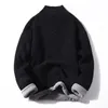 Men's Sweaters Autumn Winter Men's Sweater Turleneck Collar Warm Thickened Loose Pullovers Knitwear Sweater Undershirt For Men Plus Size 3XL 231213