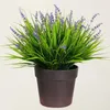 Dekorativa blommor 12pack mycket lätt att rengöra realistiska falska apagräs - elegant långvarig hållbarhet
