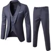 Abiti da uomo Abito per il tempo libero per uomo Quattro stagioni Business Sposo Abito da sposa Moda formale Slim fit Due pezzi