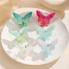 Koreansk version Butterfly Dreamy Gradient Color Hair Clip Energetic Girl Sweet and Cute Bangs Hair Clip mångsidiga hårtillbehör 5 Uppsättningar/bit