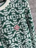 Maglioni da uomo Maglione verde plaid jacquard Casablanca Uomo Donna 1 1 Felpe oversize con ricamo di alta qualità T231214